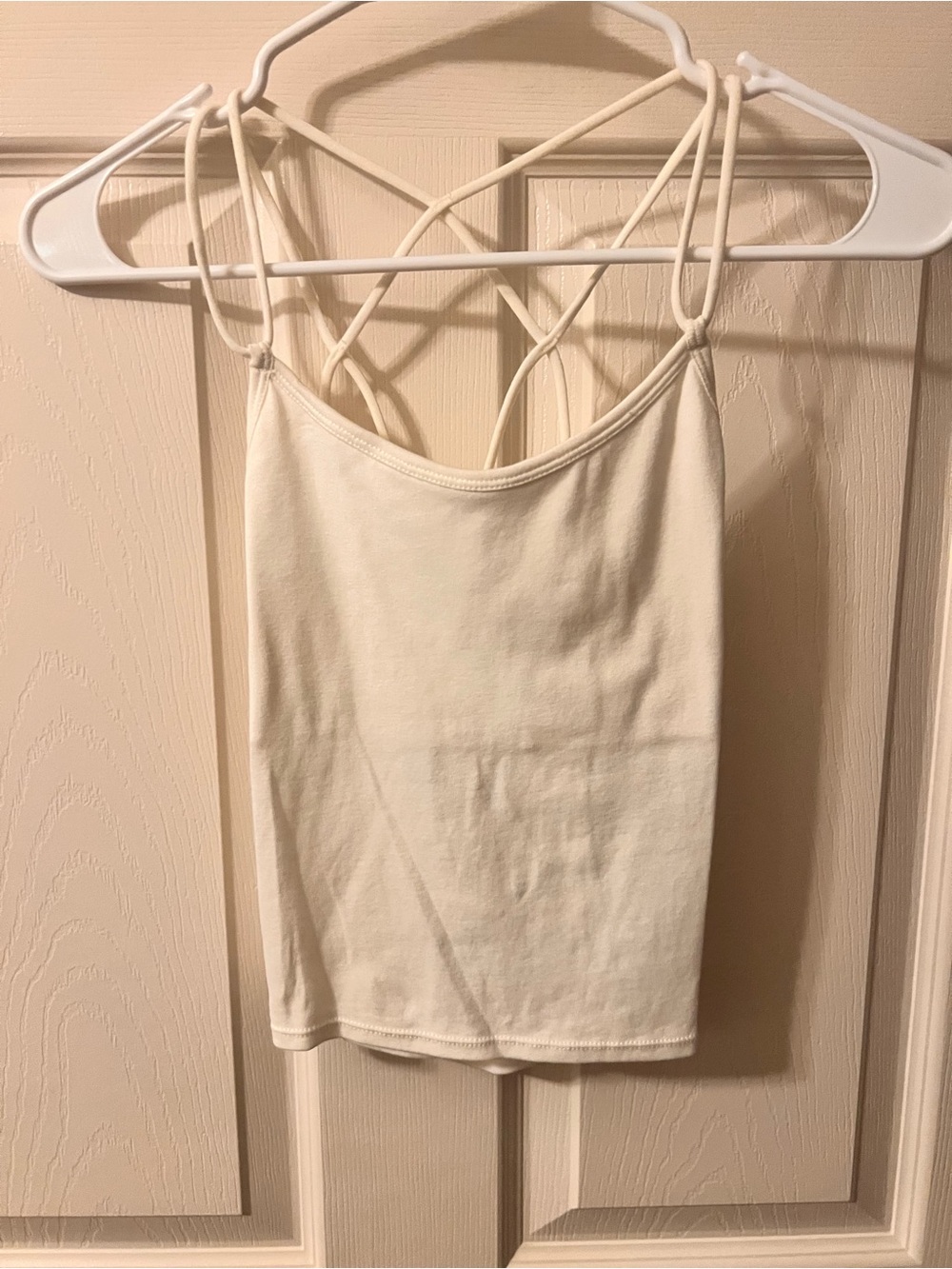 Altar’d State Delicate Cream Strappy Cami Top